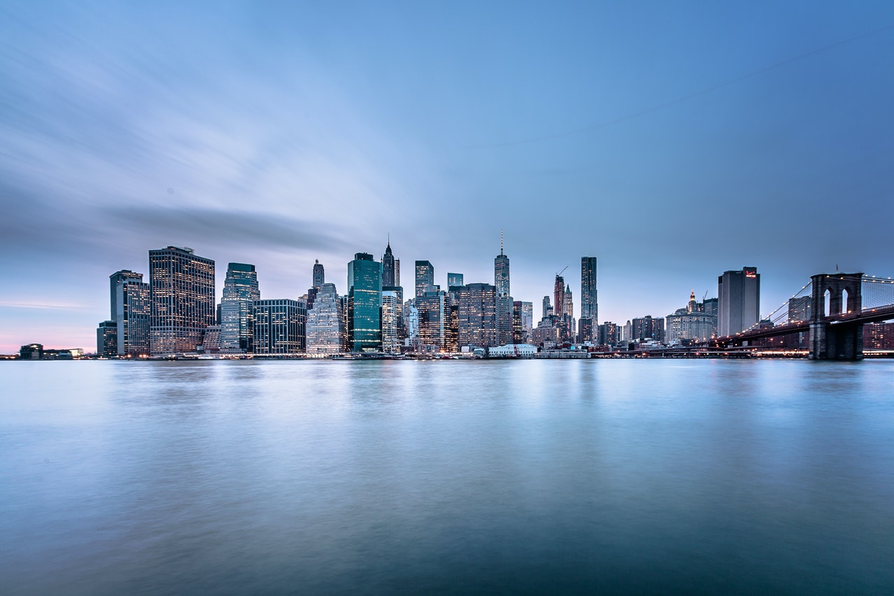 Manhattan buildings near water