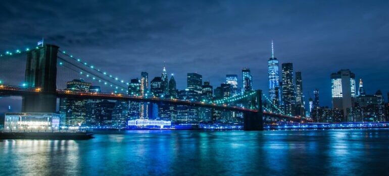 Night view of New York
