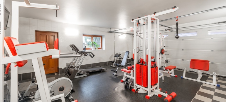 Fitness equipment will be safe if you apply alternative ways to use storage after moving to Brooklyn.